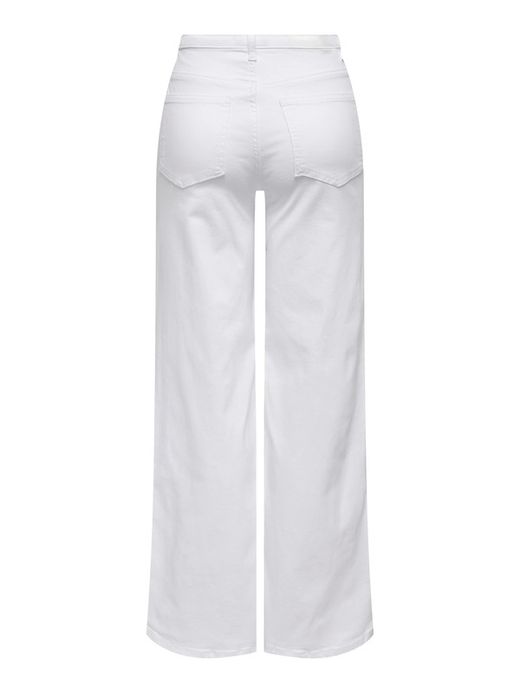 Pantalón de 5 bolsillos HW ancho Only White