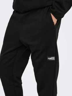 Pantalón de chándal repunteado Only & Sons Black