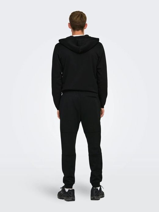 Pantalón de chándal repunteado Only & Sons Black