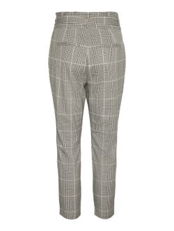 Pantalón de cuadros pata de gallo y cinturón Vero Moda Ivy Green