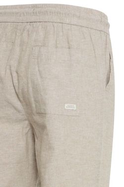 Pantalón de lino con goma y cordón Blend Of America Beige