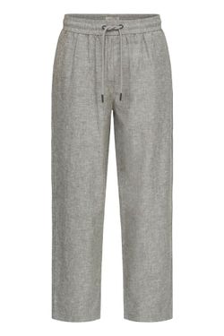 Pantalón de lino con goma y cordón Blend Of America Olive Night