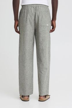 Pantalón de lino con goma y cordón Blend Of America Olive Night