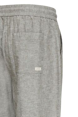 Pantalón de lino con goma y cordón Blend Of America Olive Night