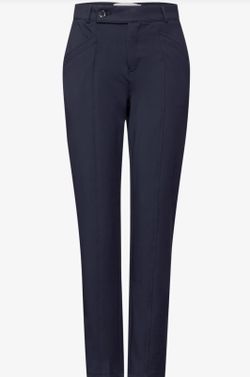 Pantalón de punto tobillero con repunte Street One Night Sky