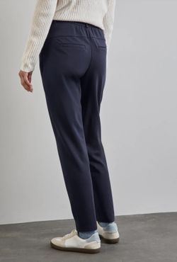 Pantalón de punto tobillero con repunte Street One Night Sky