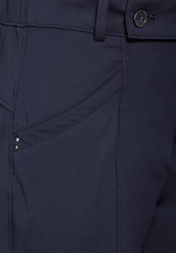 Pantalón de punto tobillero con repunte Street One Night Sky