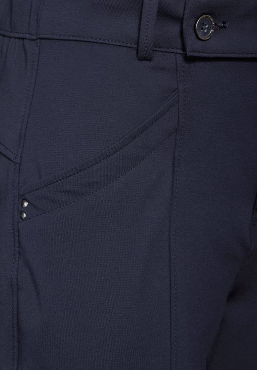 Pantalón de punto tobillero con repunte Street One Night Sky