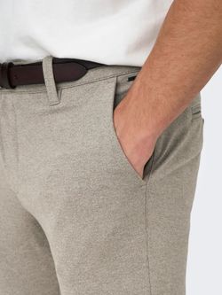 Pantalón de vestir jaspeado Only & Sons Fallen Rock