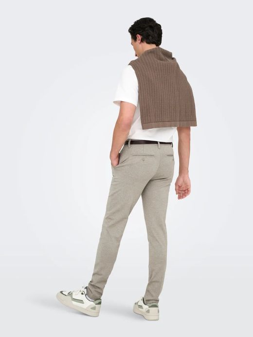 Pantalón de vestir jaspeado Only & Sons Fallen Rock