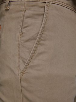 Pantaloni Jack & Jones in cotone elasticizzato beige con tasca alla francese