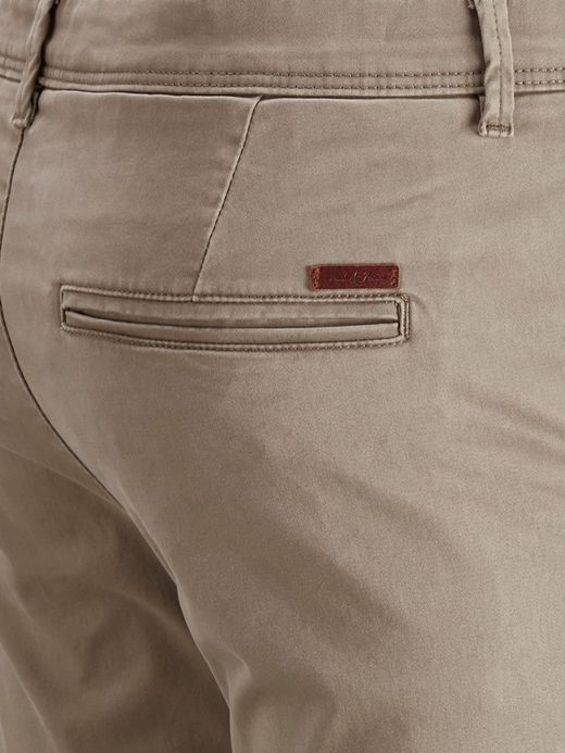 Pantaloni Jack & Jones in cotone elasticizzato beige con tasca alla francese