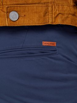 Pantalón algodón elástico con bolsillo francés Jack & Jones Navy Blazer