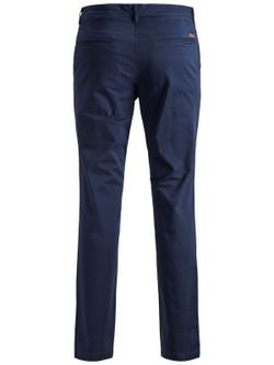 Pantalón algodón elástico con bolsillo francés Jack & Jones Navy Blazer