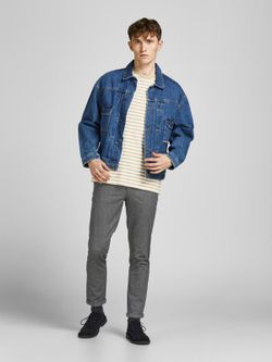Pantalón elástico con muestra geométrica Jack & Jones Grey