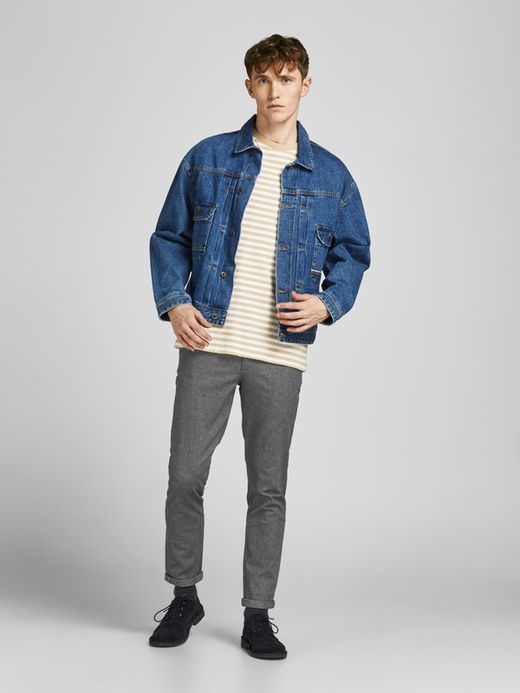 Pantalón elástico con muestra geométrica Jack & Jones Grey