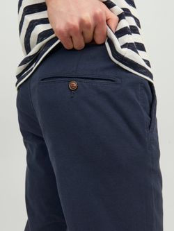 Pantalón elástico con muestra geométrica Jack & Jones Navy