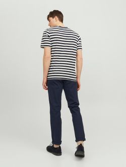 Pantalón elástico con muestra geométrica Jack & Jones Navy