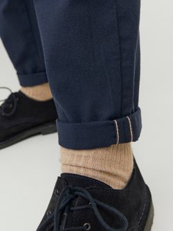 Pantalón elástico con muestra geométrica Jack & Jones Navy