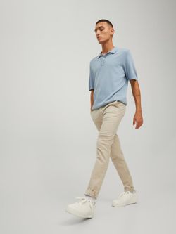 Pantalón elástico con muestra geométrica Jack & Jones Sand