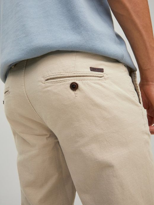 Pantalón elástico con muestra geométrica Jack & Jones Sand