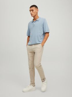 Pantalón elástico con muestra geométrica Jack & Jones Sand