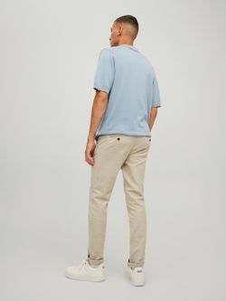Pantalón elástico con muestra geométrica Jack & Jones Sand