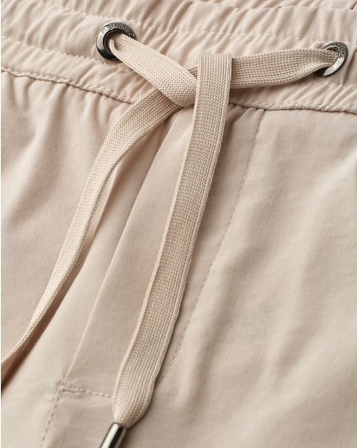 Pantalón HW con goma de pierna ancha Street One Sand