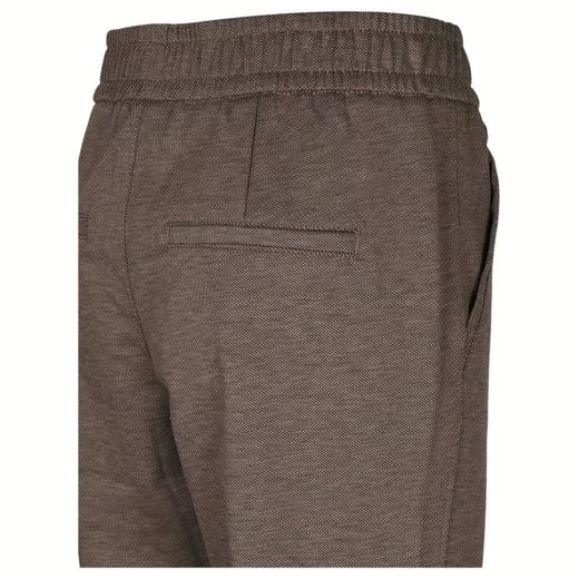 Pantalón jaspeado con goma Street One Brown