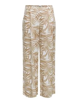 Pantalón palazzo con estampado hojas de palmera Only Moonbean