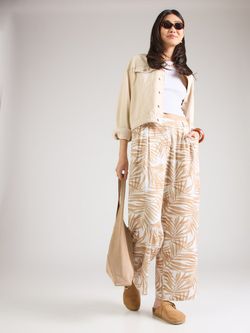 Pantalón palazzo con estampado hojas de palmera Only Moonbean