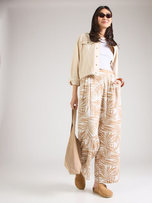 Pantalón palazzo con estampado hojas de palmera Only Moonbean