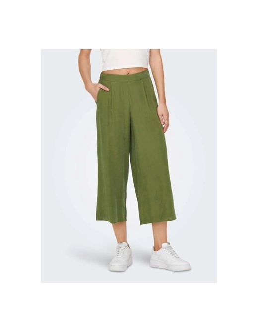 Pantalón palazzo con goma Only Olive Night