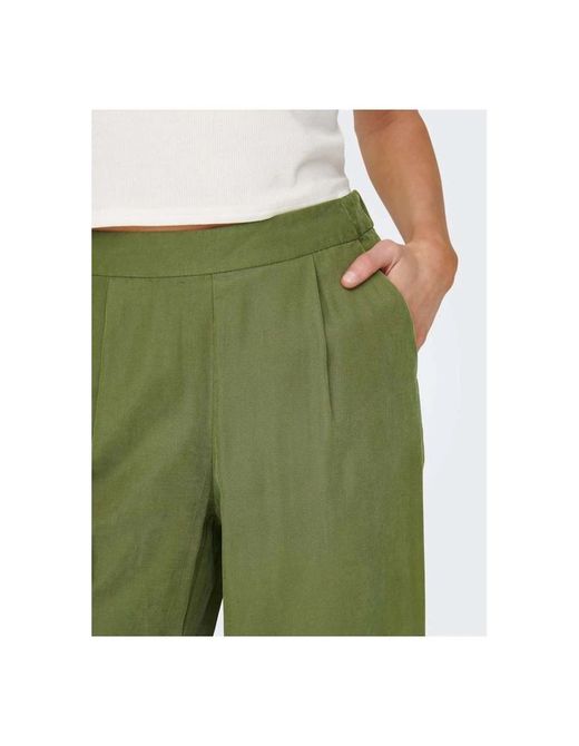 Pantalón palazzo con goma Only Olive Night