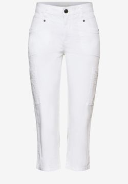 Pantalón pirata con bolsillos Street One White