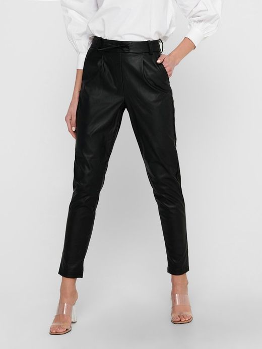 Pantalón polipiel con goma Only Black