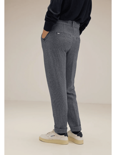 Pantalón sastre con micromuestra Street One Deep Blue