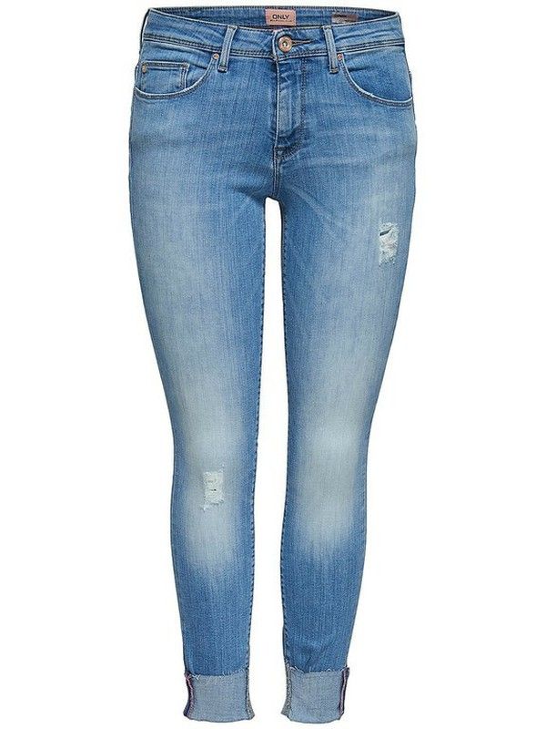 Tejano 5 bolsillos tobillero elástico envejecido y rasgados Only Light Blue  Den — Pep Serra street wear
