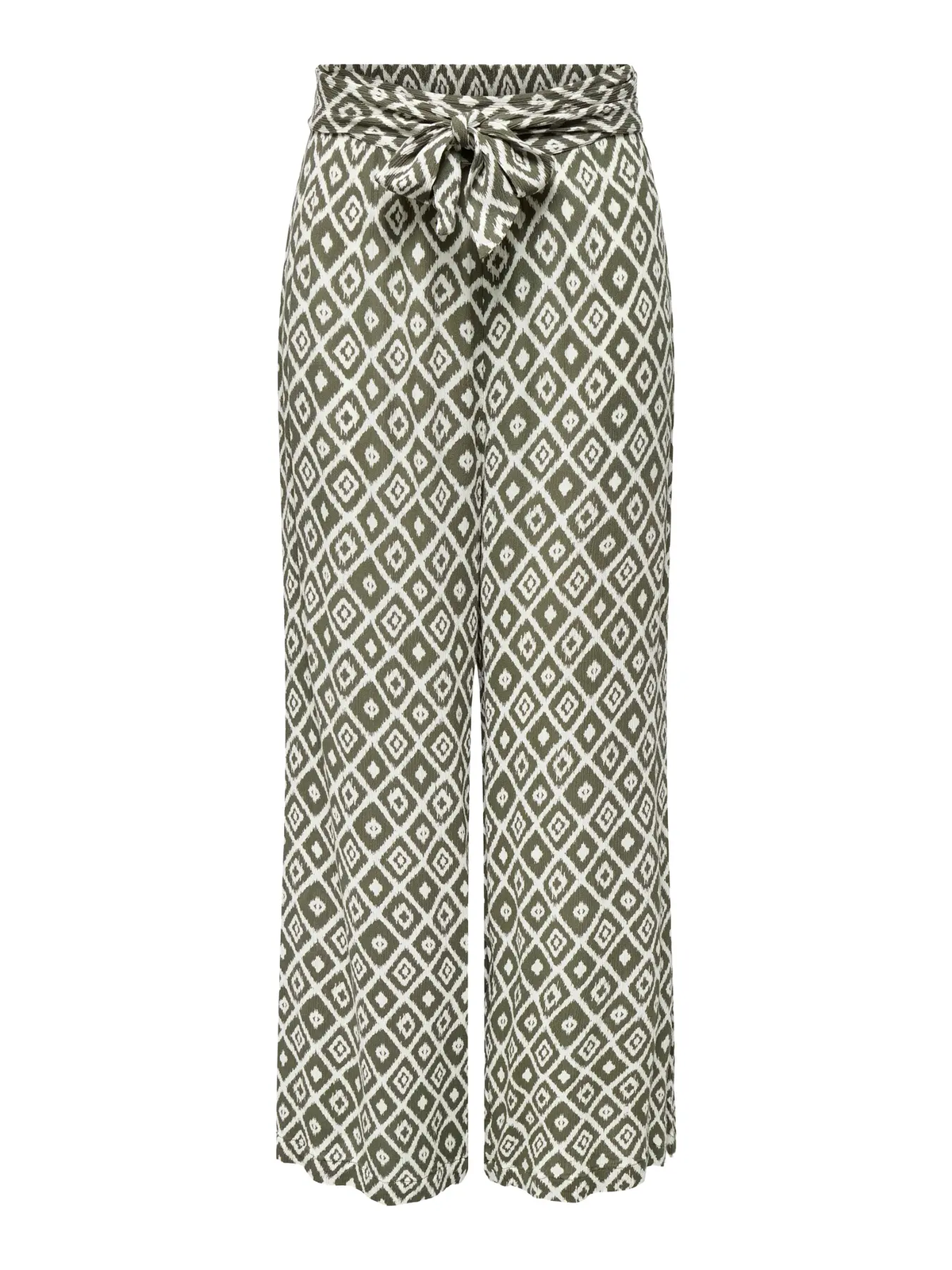 Pantalón tobillero con estampado geométrico Only Balsam Green 4XL