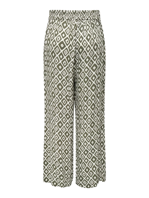 Pantalón tobillero con estampado geométrico Only Balsam Green