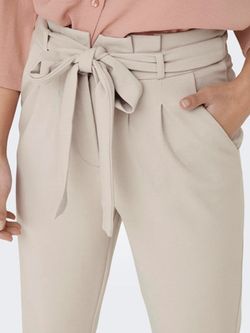 Pantalón vestir con cinturón Jdy Chateau Gray