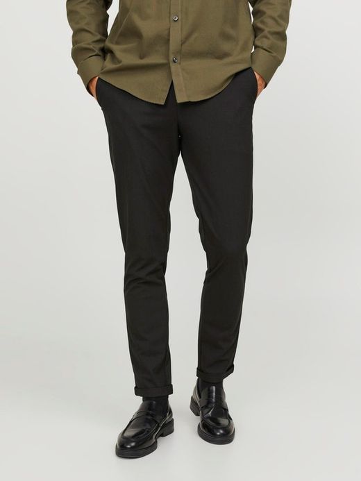 Pantalón vestir con cuadro gales Jack & Jones Chocolate