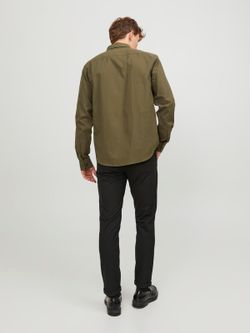 Pantalón vestir con cuadro gales Jack & Jones Chocolate