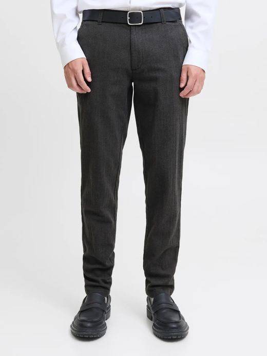Pantalón vestir con detalle espiga Jack & Jones Dark Grey