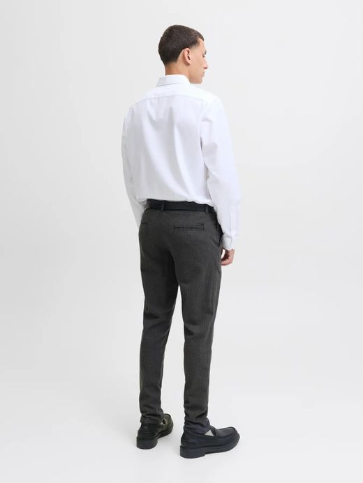 Pantalón vestir con detalle espiga Jack & Jones Dark Grey