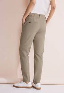 Pantalón vestir con repunte Street One Beige