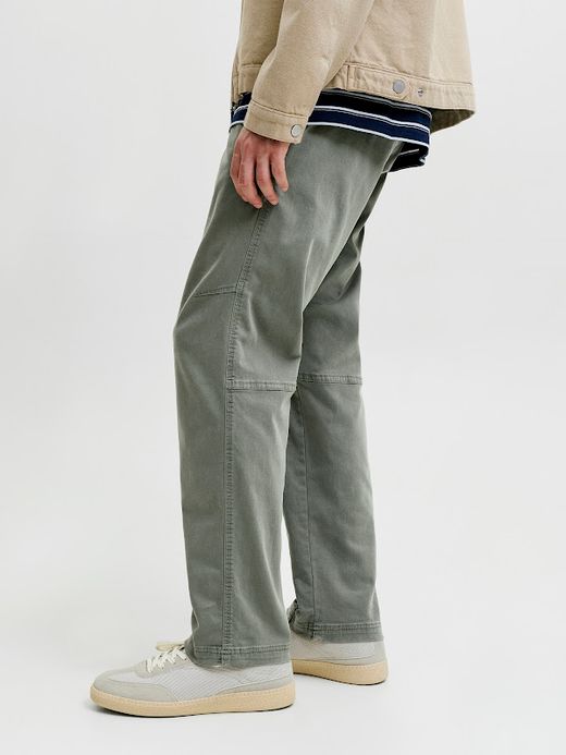 Pnatalón con goma y cordón Jack & Jones Olive Night