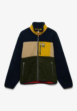 Polar con cremallera tricolor Superdry Eclipse Navy