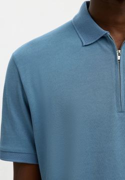 Poli m/c con cremallera Selected Blue