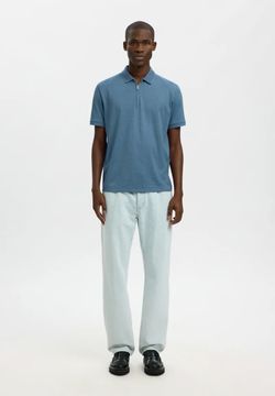 Poli m/c con cremallera Selected Blue